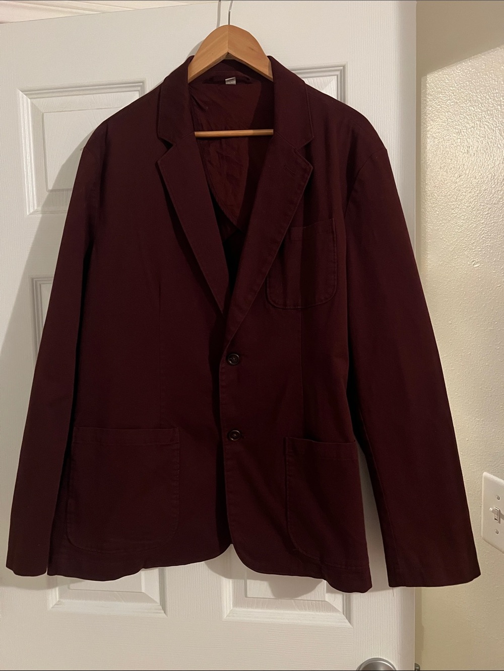 Goodfellow & Co Burgundy Lightweight Shirt Jacket